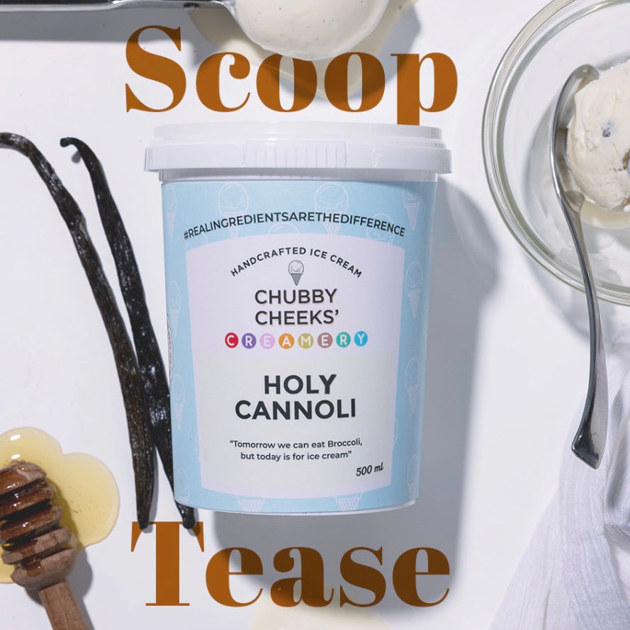Eggless cannoli ice cream with ricotta and chocolate chips - handcrafted delivery Delhi
