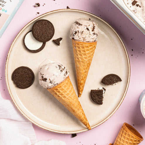 Cookies and cream ice cream with real Oreo cookies - custard ice cream delivery Delhi
